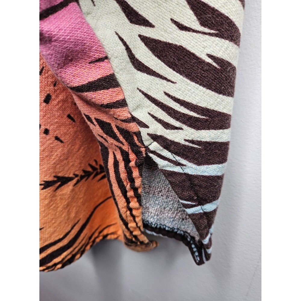 IKEA KÅSEBERGA Hooded Poncho S/M Tropical Print Terry Cotton Pullover Surfing - Picture 7 of 9